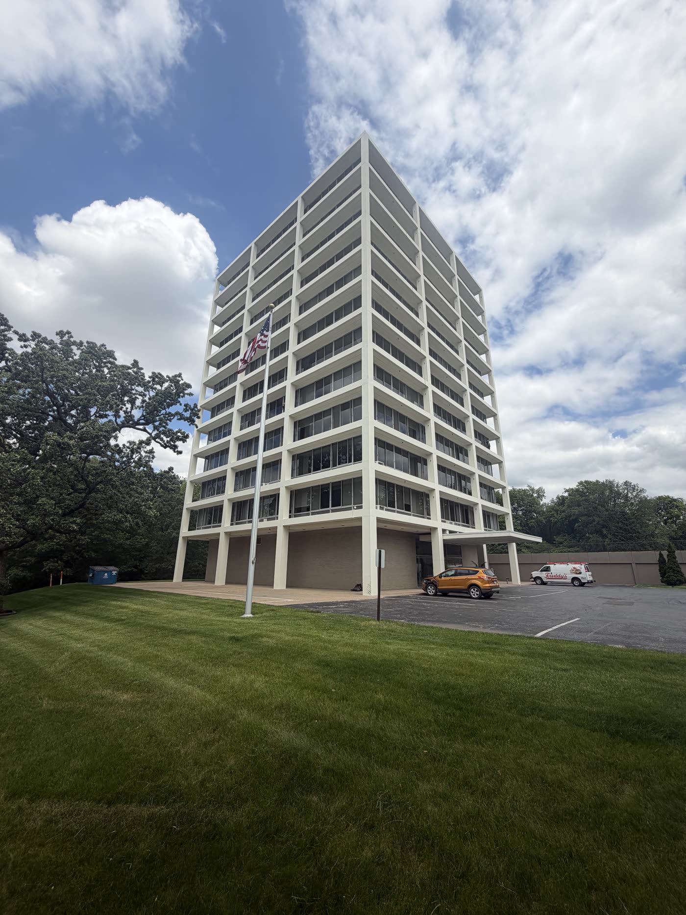 Commercial office tower exterior